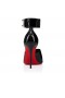 Christian Louboutin Verrouillage M'Sandale 100 Mm Vog En Cuir Verni Noir