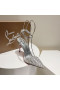Christian Louboutin Spikoo 100mm Pompes PVC Et Cuir Argent
