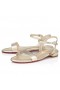 Christian Louboutin Sweet Jane Sandale Sandales Irisées en Cuir Nappa de Platine CL Chaussures