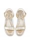 Christian Louboutin Sweet Jane Sandale Sandales Irisées en Cuir Nappa de Platine CL Chaussures
