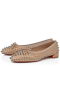 Christian Louboutin Sweetie Jane Pointes Ballerine De La Pompe En Cuir Nappa De Blush Beige