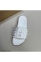 Christian Louboutin Prendre, Il est Facile de Mules en Caoutchouc Blanc CL Chaussures Magasin