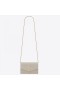 Saint Laurent WOC Uptown de la Chaîne porte-monnaie en Cuir Blanc