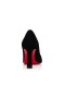Christian Louboutin Agneska Pompes 85mm Suède en Cuir de Veau Noir CL Chaussures