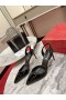 Christian Louboutin Astrid 85mm escarpins en Cuir verni Noir Christian Louboutin Chaussures de