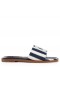 Christian Louboutin Cl Mule Mules Malha Tissu Imprimé Bleu Christian Louboutin Chaussures De