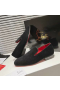 Christian Louboutin Dandyrocks Mocassins En Velours Noir Christian Louboutin Chaussures De