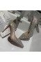 Christian Louboutin Iriza Pompes 100mm Glitter Strass Multicolore CL Chaussures