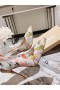 Christian Louboutin Kate Pompes 100mm Graphique Imprimé en Cuir verni Multi