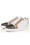 Christian Louboutin Louis Junior Spikes Sneakers En Cuir De Veau Multicolore Chaussures Christian Louboutin