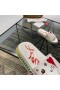 Christian Louboutin Peint Pantoufles Hommes Blanc Diapositives Christian Louboutin Chaussures