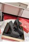 Christian Louboutin plates-formes Movida Jane 130 mm de Paillettes Noir en Cuir Chaussures de CL