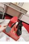 Christian Louboutin plates-formes Movida Jane 130 mm de Paillettes Noir en Cuir Chaussures de CL