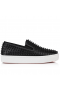 Christian Louboutin Spikeboat Sneaker Alpin Noir En Cuir
