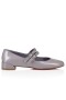 Christian Louboutin Sweet Jane Ballerines Métallique De Brevet En Cuir De Veau Mauve