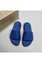 Christian Louboutin Prendre, Il est Facile de Mules en Caoutchouc Bleu Foncé CL Chaussures