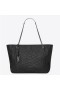 Saint Laurent Niki Sac Shopping Noir Plissé Cuir De Veau De Saint Laurent Sacs
