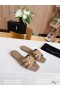 Saint Laurent Tribute Diapositives Couleur Beige Foncé Cuir Verni Saint Laurent Chaussures
