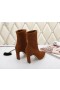 Jimmy Choo Démarrage de la Cheville 85mm en Daim Marron