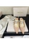 Jimmy Choo Bing 65 Suede Mules En Cristal De Bracelet Nude