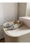Jimmy Choo Genevi Farbic Plat Rose Grossier