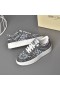 Jimmy Choo Hawaii F Low Top Sneakers Argent