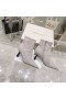Jimmy Choo Kix Z 65 Cheville Bottines Brevet En Daim Gris