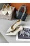 Jimmy Choo Amour 65 en Cuir de Veau Pompes JC Emblème Beige