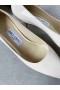 Jimmy Choo Amour 65 en Cuir de Veau Pompes JC Emblème Beige