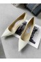 Jimmy Choo Amour 65 en Cuir de Veau Pompes JC Emblème Beige