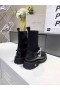 Jimmy Choo Stretch Chaussette Bottes De Perles De Cristal Noir