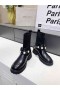 Jimmy Choo Stretch Chaussette Bottes De Perles De Cristal Noir