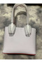 Christian Louboutin Cabata Sac Fourre-Tout En Cuir Verni Blanc