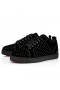 Christian Louboutin Amusant Louis Junior Prune Strass Baskets Noir Chaussures Christian Louboutin