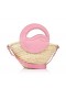 Christian Louboutin Biloumoon Panier Petit Panier Raphia Et Cuir De Veau Calipso