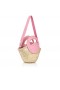 Christian Louboutin Biloumoon Panier Petit Panier Raphia Et Cuir De Veau Calipso
