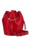 Christian Louboutin Par Mon Côté Sac Seau En Cuir De Veau Rouge Christian Louboutin Sacs