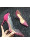 Christian Louboutin Degrastrass Pompes en Daim et PVC Rose CL Chaussures