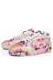 Christian Louboutin Louis Junior Les Sneakers Crêpe Satin Floraison D'Impression Multicolore Chaussures Christian Louboutin