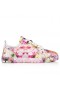 Christian Louboutin Louis Junior Les Sneakers Crêpe Satin Floraison D'Impression Multicolore Chaussures Christian Louboutin