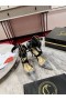 Christian Louboutin Mechante Reine des Pompes 100mm Spike Tissu PVC Noir