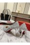 Christian Louboutin Pigalili Pot-Pourri Strass Pompes À Paillettes Argent