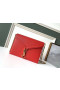 Saint Laurent Cassandra Fermoir Sac Rouge Cuir Grainé Saint Laurent Sacs