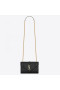 Saint Laurent Petite Enveloppe Sac Noir En Cuir Grainé Saint Laurent Sacs