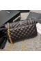 Saint Laurent Petite Enveloppe Sac Noir En Cuir Grainé Saint Laurent Sacs