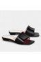 Roger Vivier Boucle Recouverte De Mules En Cuir Noir