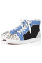 Christian Louboutin High-top Lou Spikes Orlato Version Tissu Multi Sneaker