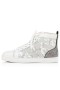Christian Louboutin High-top-Louis SP Strass sur la Version Blanche de Veau