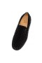 Christian Louboutin Low-top Roller-boat-noir/Noir/noir Veau Velours Sneaker