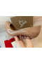 Christian Louboutin Pompes de Corneille 100mm Nude en Cuir verni